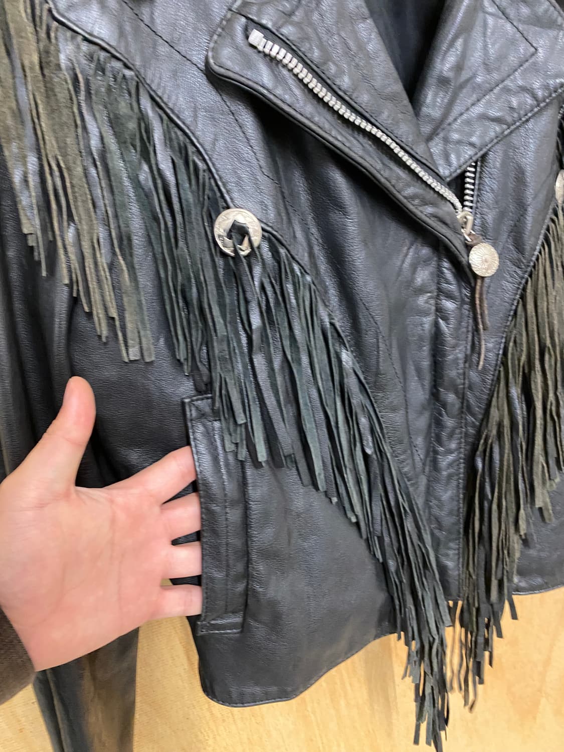 VTG concho fringe rider jacket 빈티지 프린지자켓 상품이미지6
