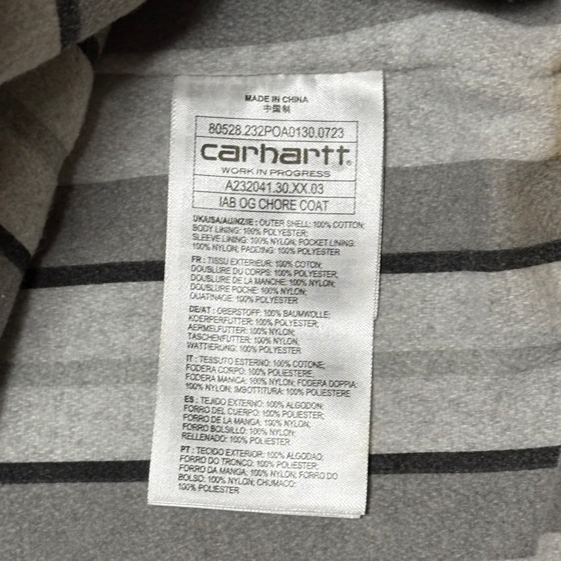 XL 칼하트 WIP x 아이앱 스튜디오 콜라보 멀티포켓 워크 자켓 상품이미지5