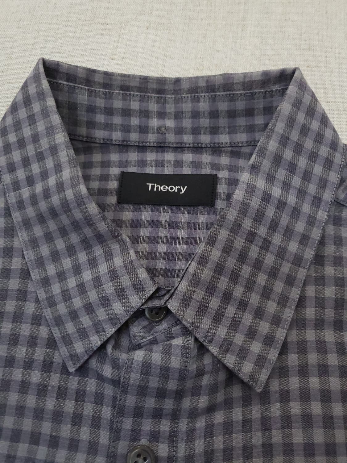 Theory 체크 반팔 셔츠 s 상품이미지3