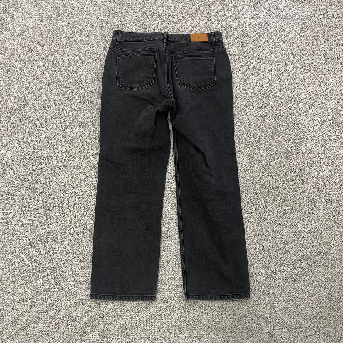 오르 블랙 코튼 데님팬츠 0126HS1 상품이미지3