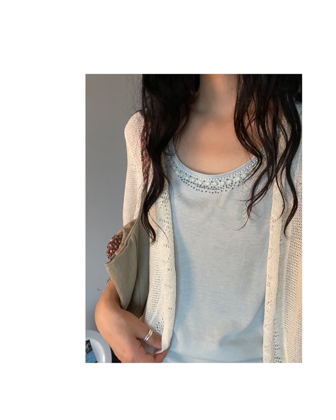 beads point sleeveless 상품이미지9