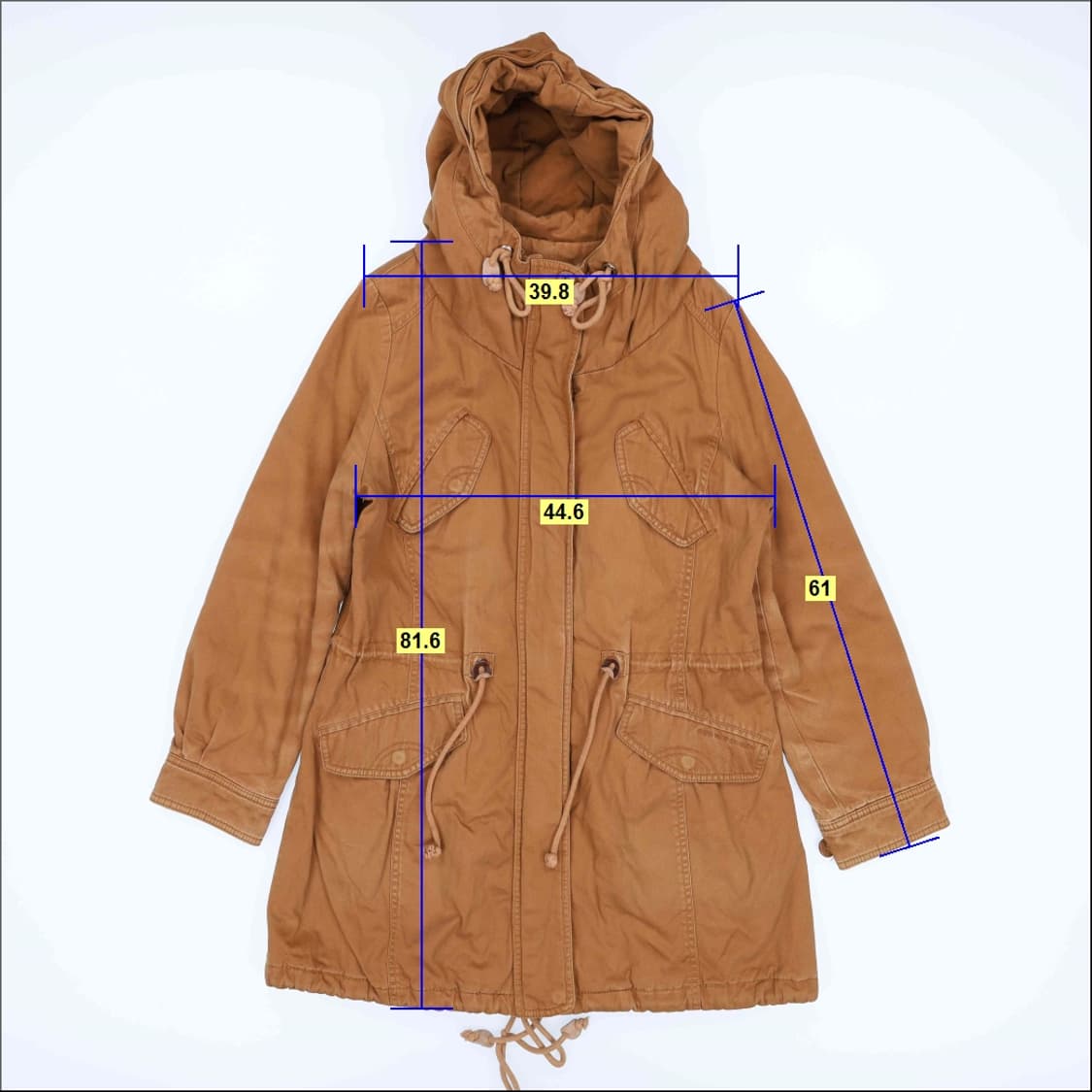 [95정도] 흄 HUM 야상 롱자켓  1204HR1 상품이미지7