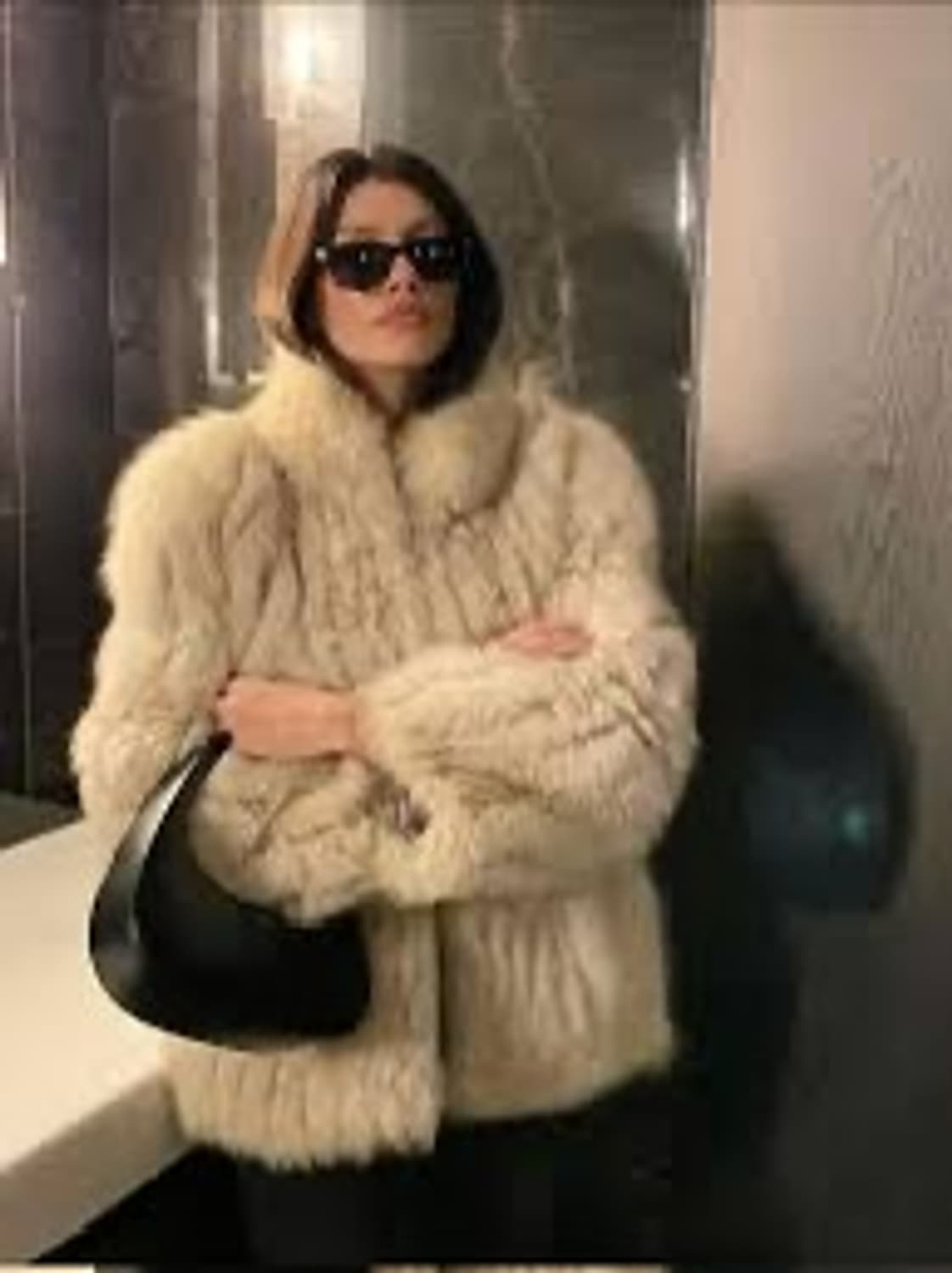 빈티지 폭스 퍼자켓 크림 상품이미지9