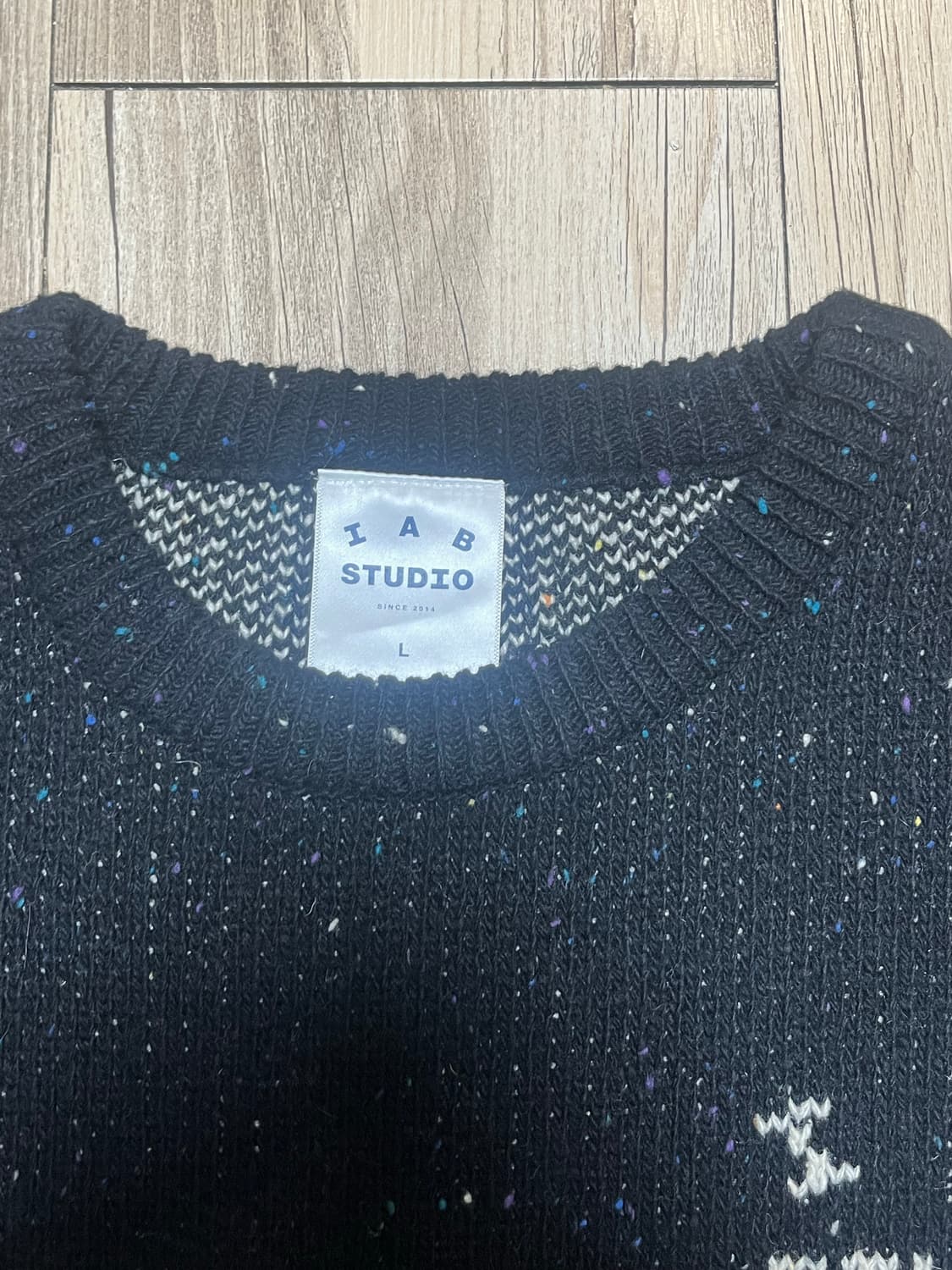 아이앱 스튜디오 니트 블랙 L 상품이미지5