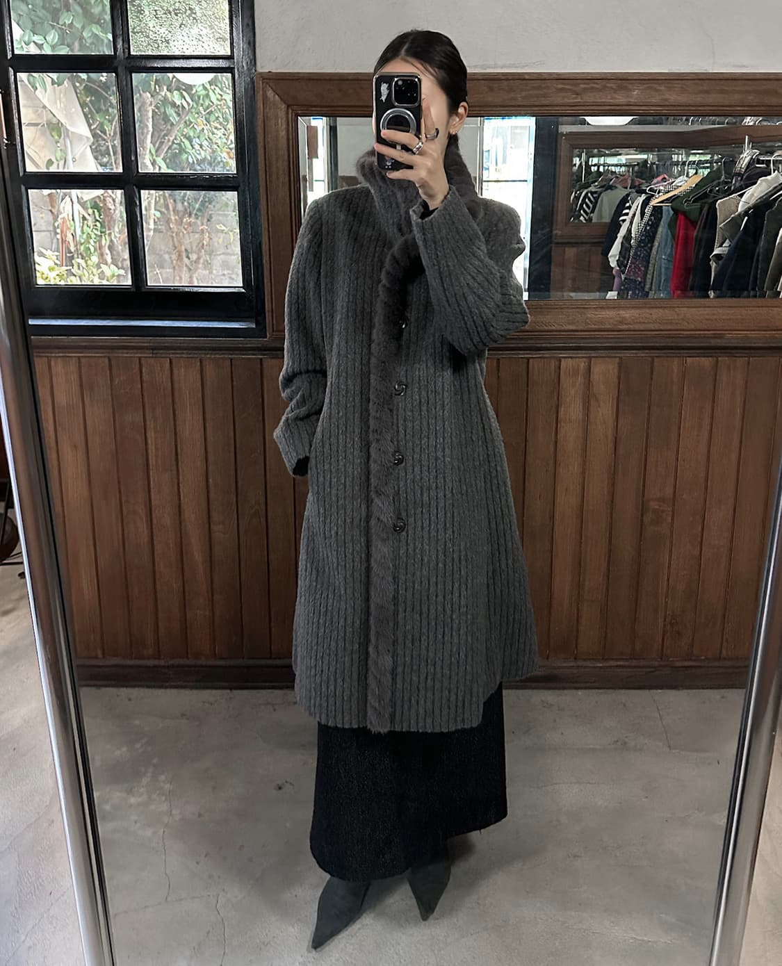 REGENCE angora long coat 상품이미지3