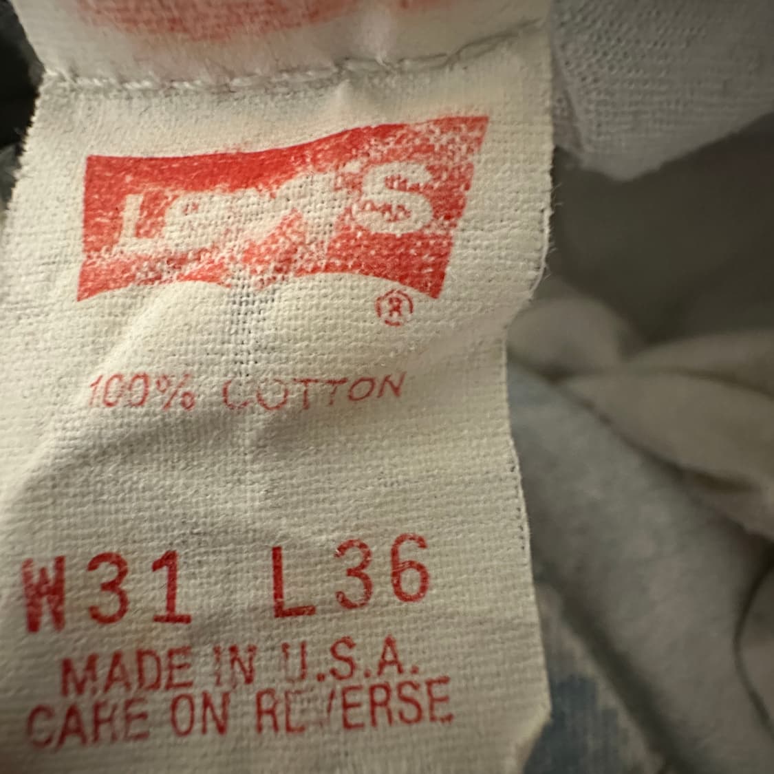 LEVI'S 550 90's usa made orangetab denim 상품이미지4