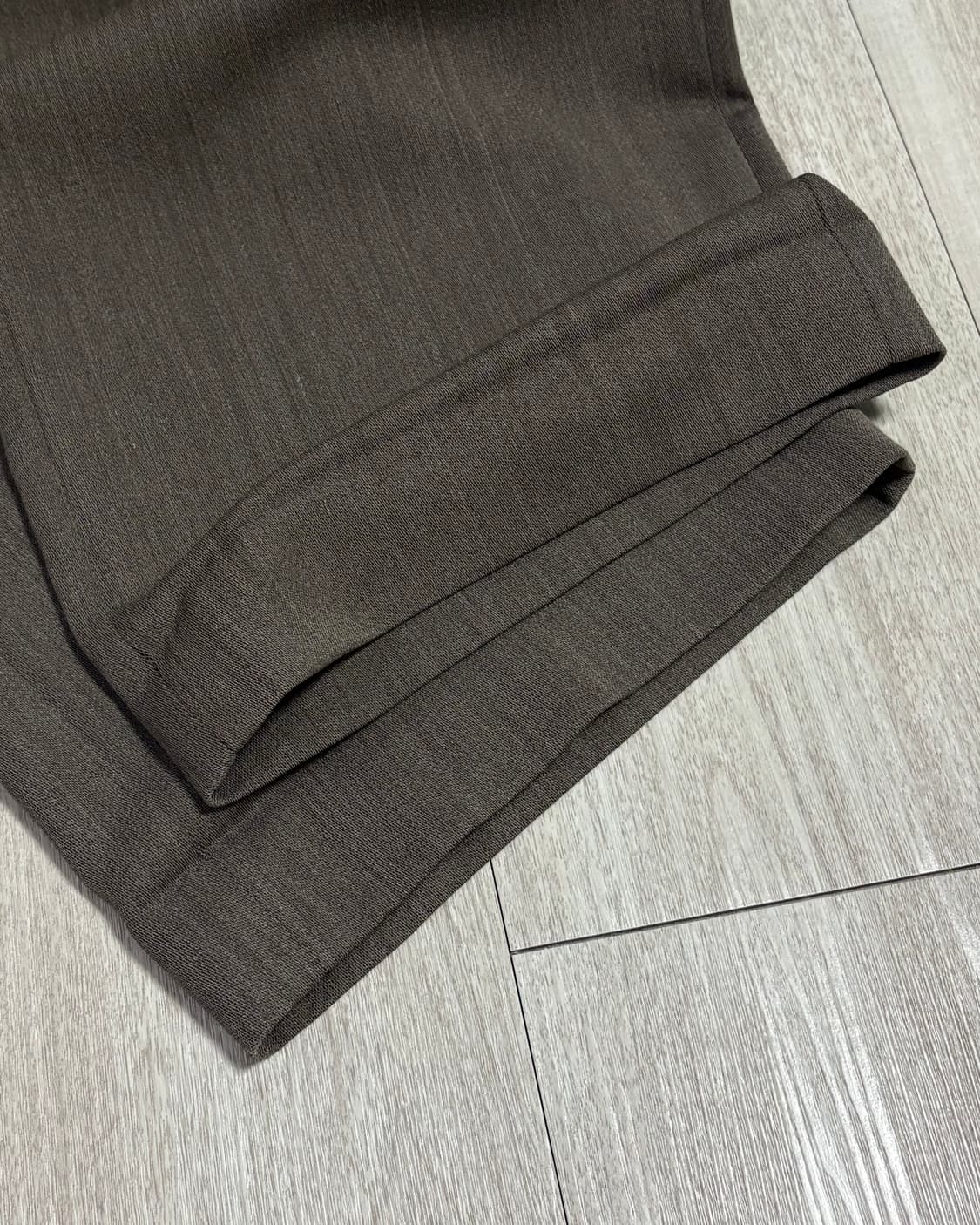 [30]토니웩 라이트 울 플리츠 와이드 트라우저 베이지 토프 상품이미지7