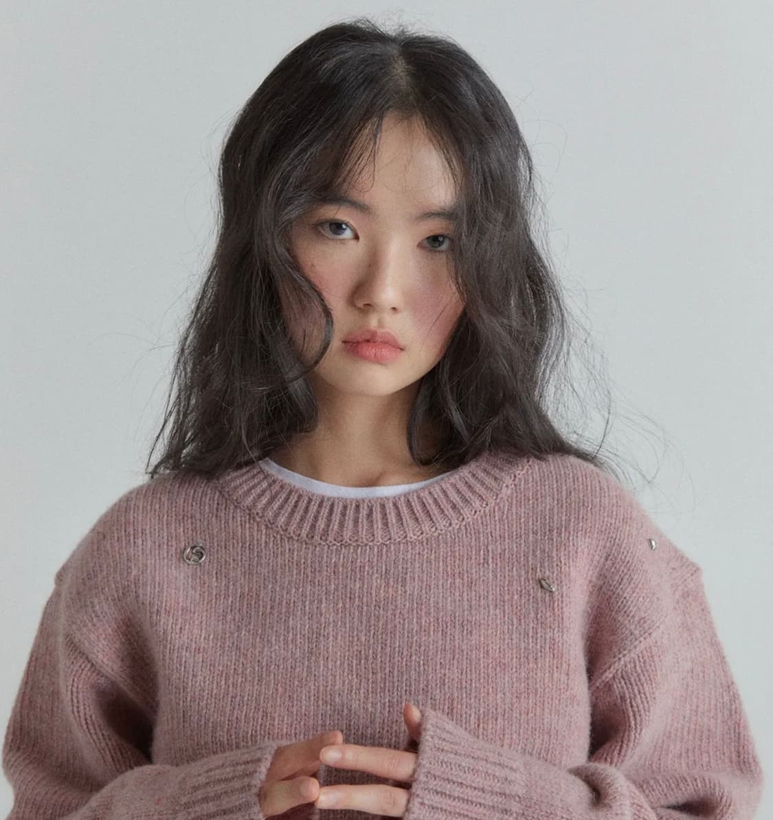 오헤시오 쉐틀랜드 울 니트 풀오버 핑크 FREE 상품이미지3