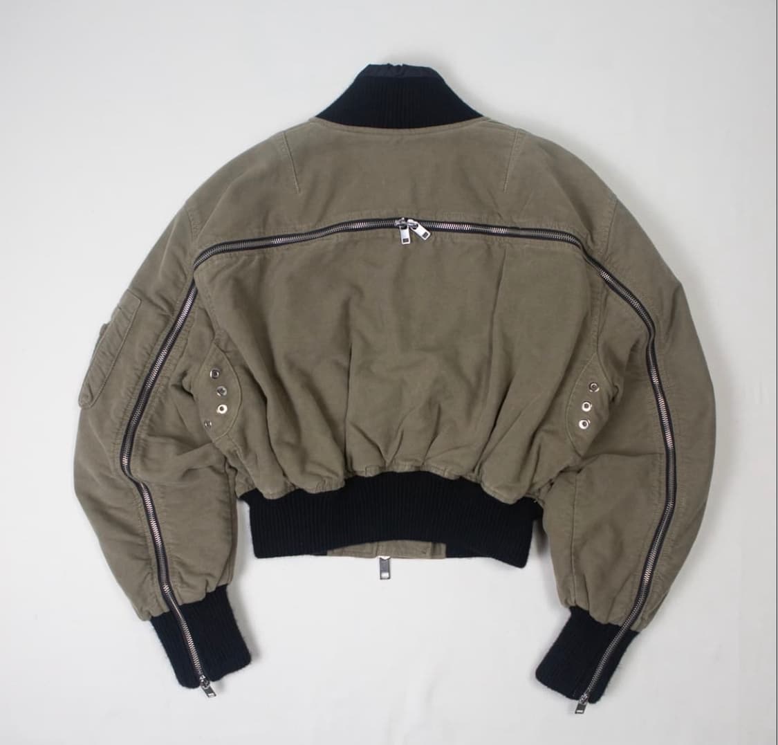 디젤 백지퍼 카키 봄버 s 상품이미지2