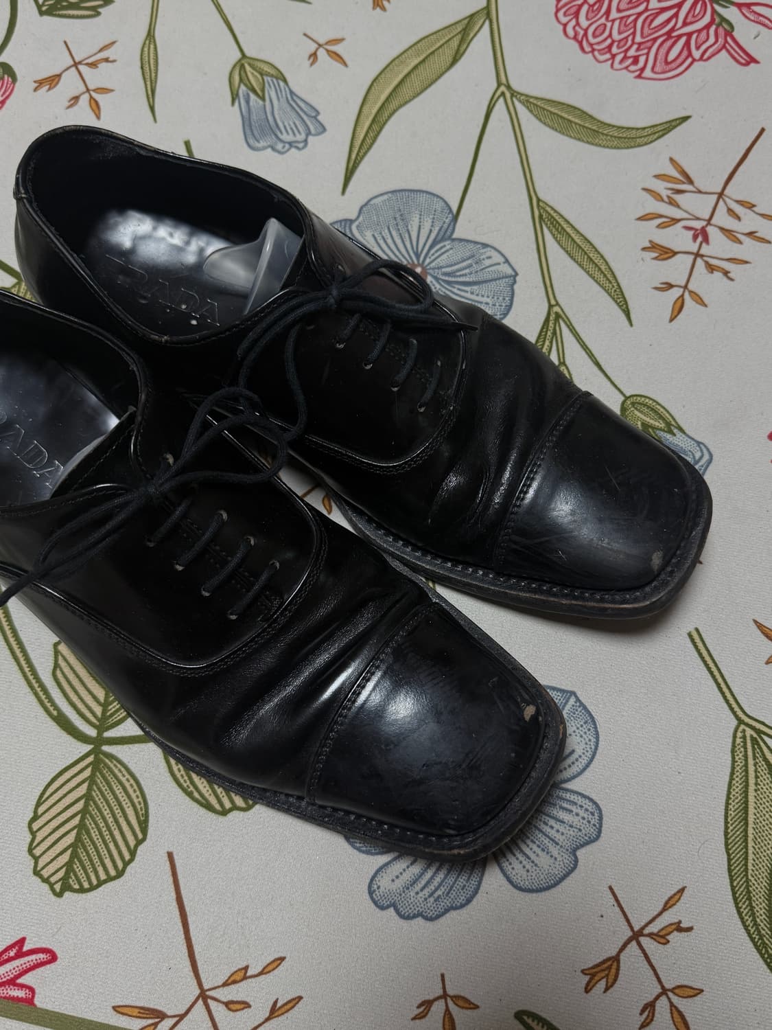 프라다 스퀘어토 더비슈즈 상품이미지5