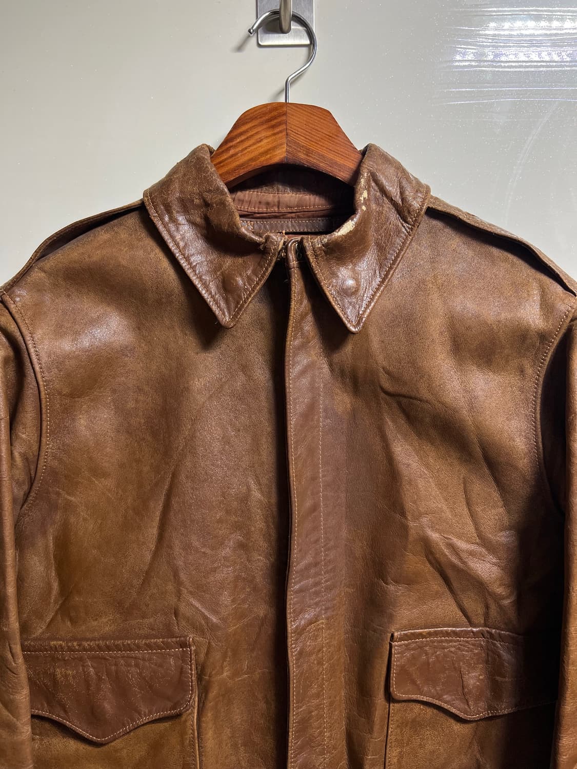 90s 구 리얼맥코이 A-2 플라이트 자켓 40 상품이미지2