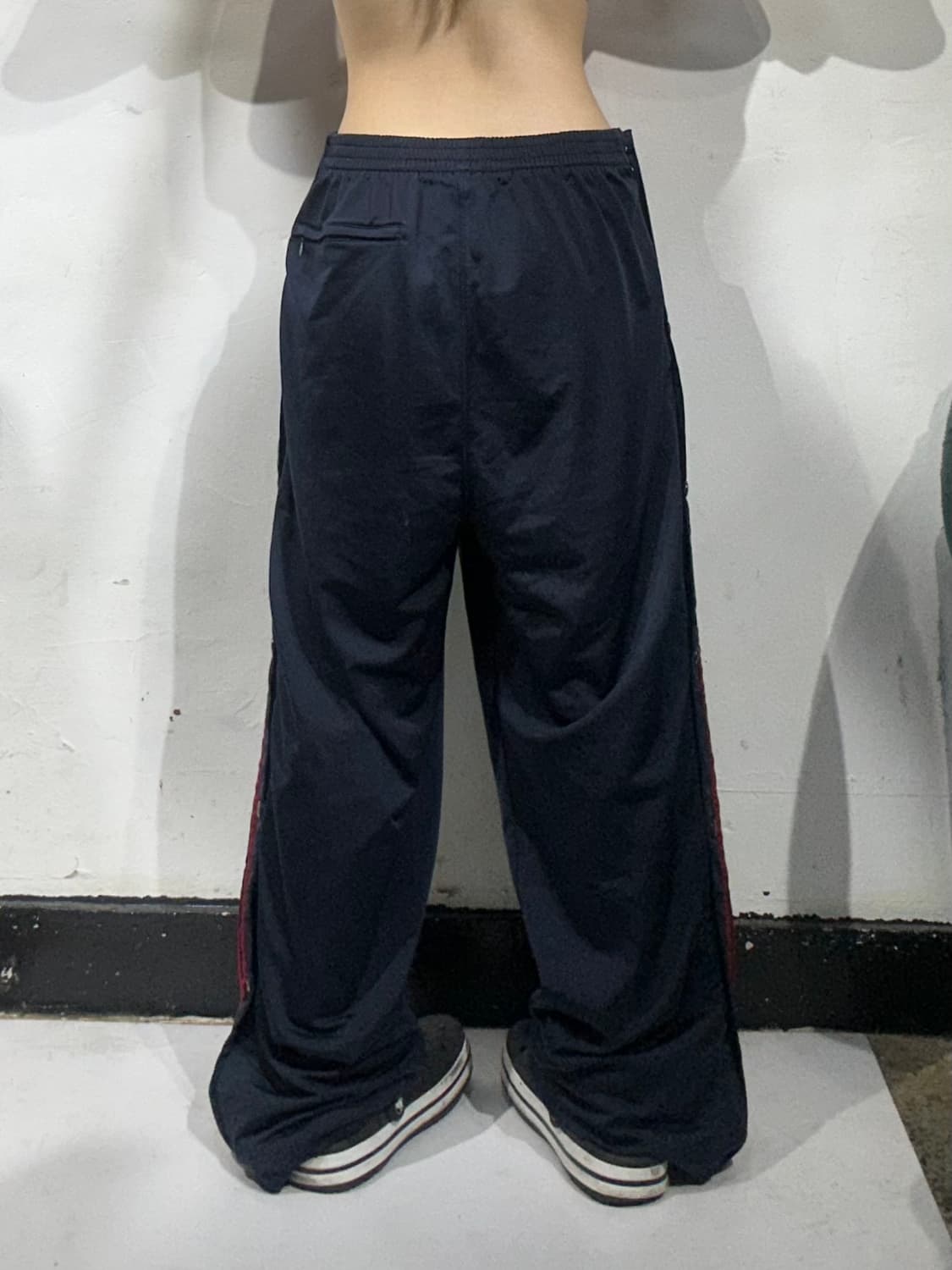 아디다스 네이비 레드 삼선 와이드 팬츠 XL 상품이미지3