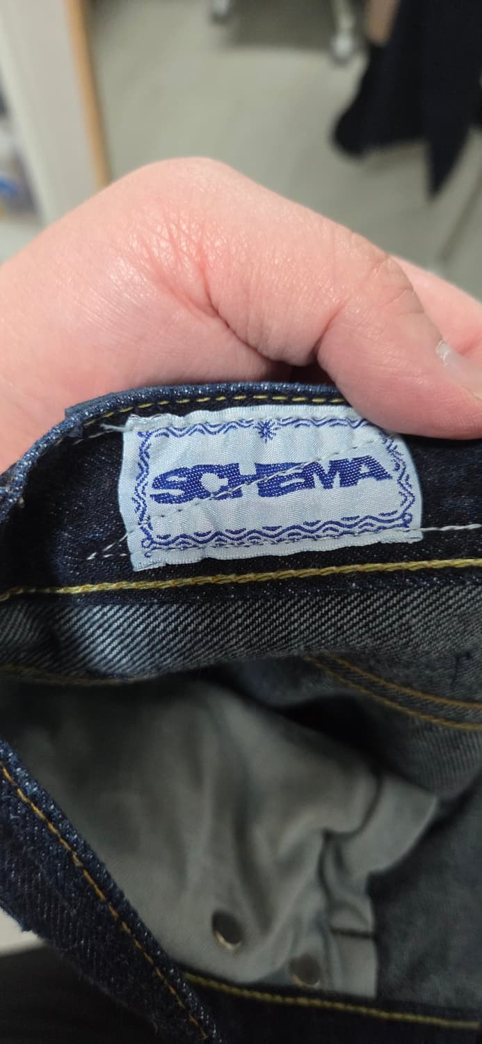 데밀 SCHEMA 코리안 셀비지 데님 팬츠 36인치 상품이미지4