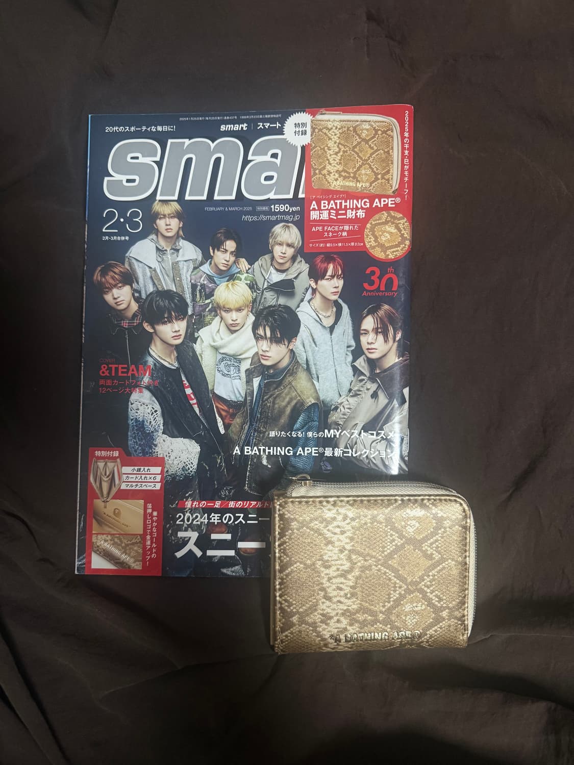 베이프 지갑 잡지 부록 새상품 25년 2월 3월 상품이미지1