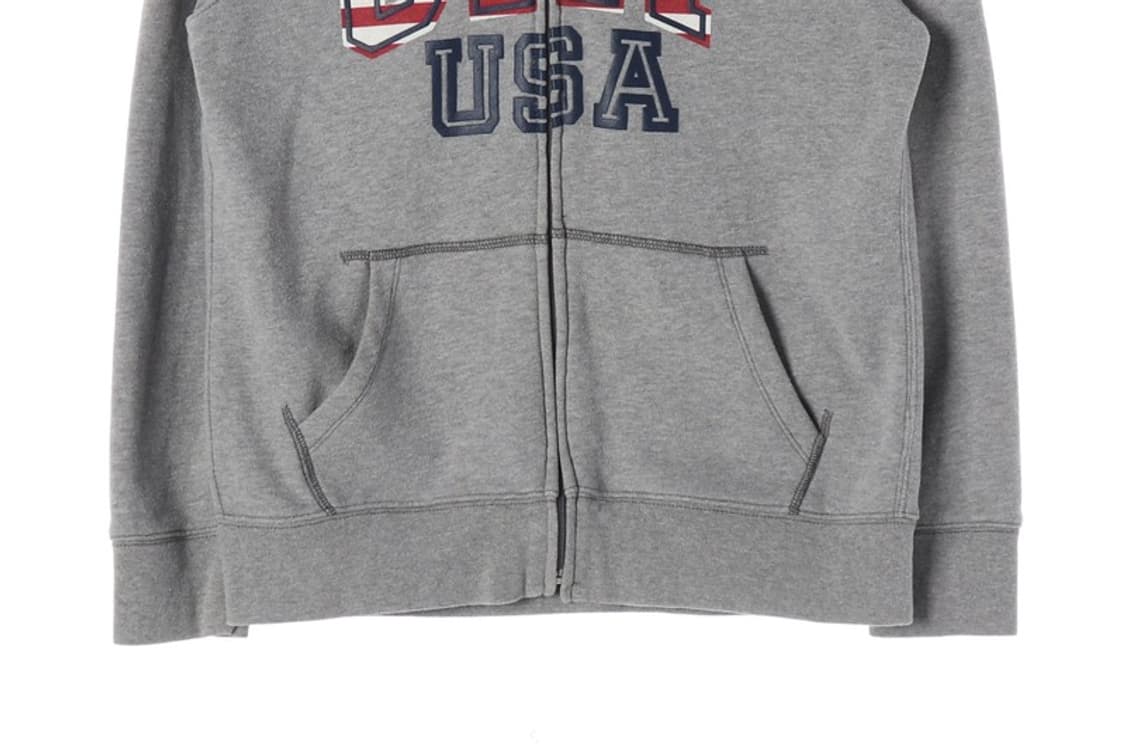 GAP 성조기 아치로고 기모 후드 집업 그레이 XXL 14-16 상품이미지5