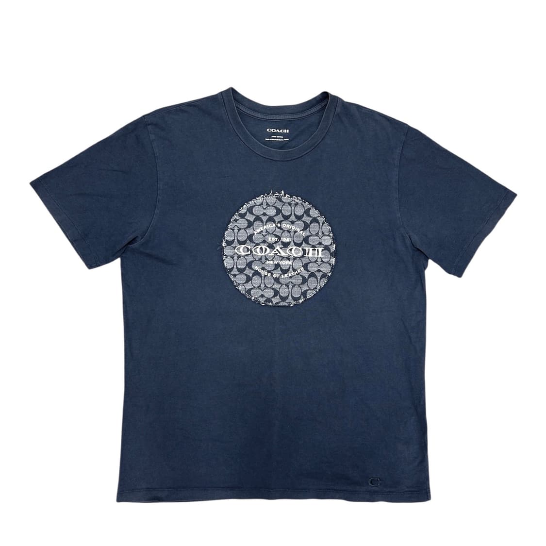 코치 빅로고 네이비 반팔(L) 상품이미지1