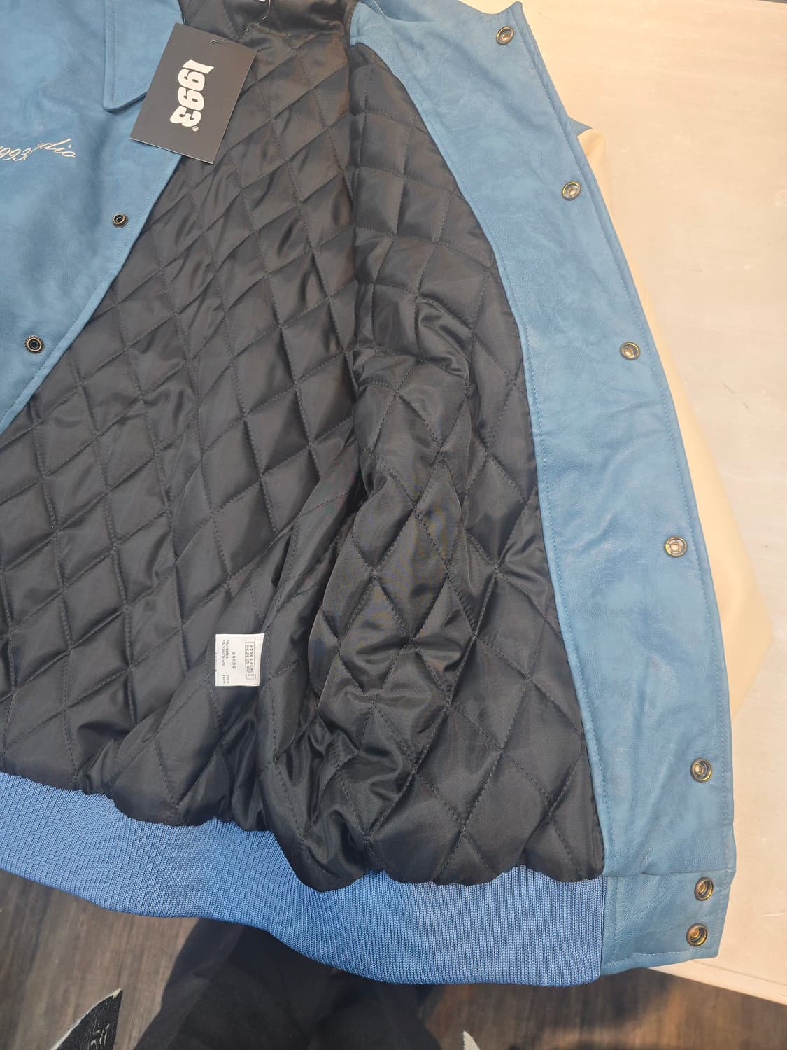 새상품1993스튜디오 바시티 자켓 스카이블루 상품이미지5