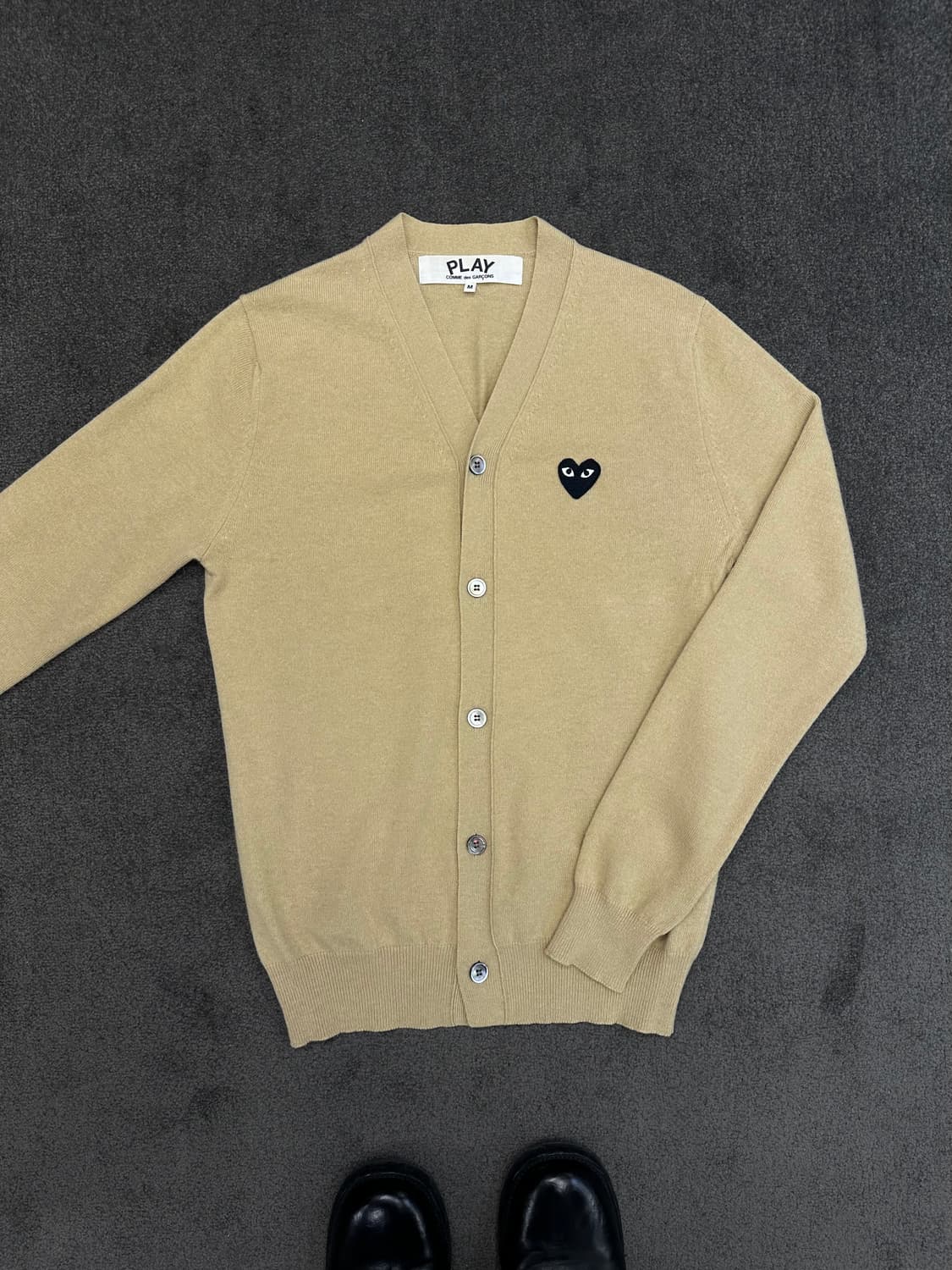 꼼데가르송 Play 블랙와펜 가디건 M 상품이미지2