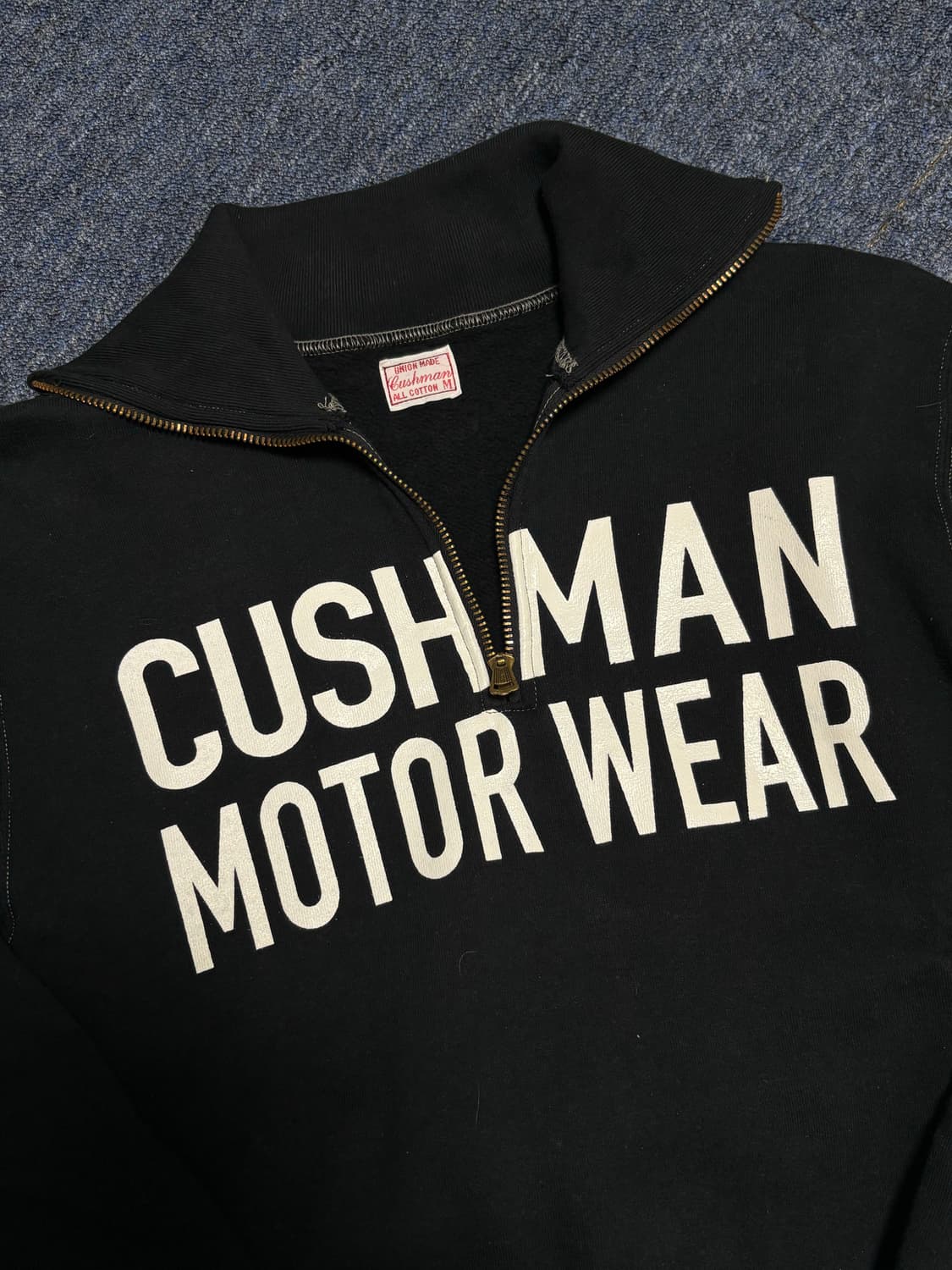 (M)쿠쉬맨 모터사이클 하프집업 풀오버 스웻셔츠 부코 리얼맥코이 상품이미지2