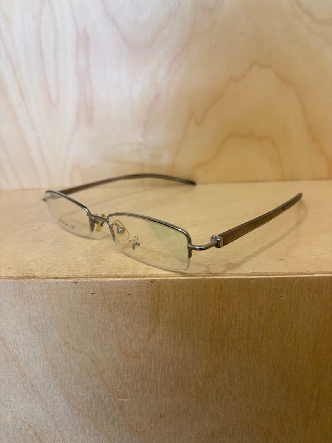 컬처 크로스 (Culture Cross) 실버 반무테 안경 상품이미지2