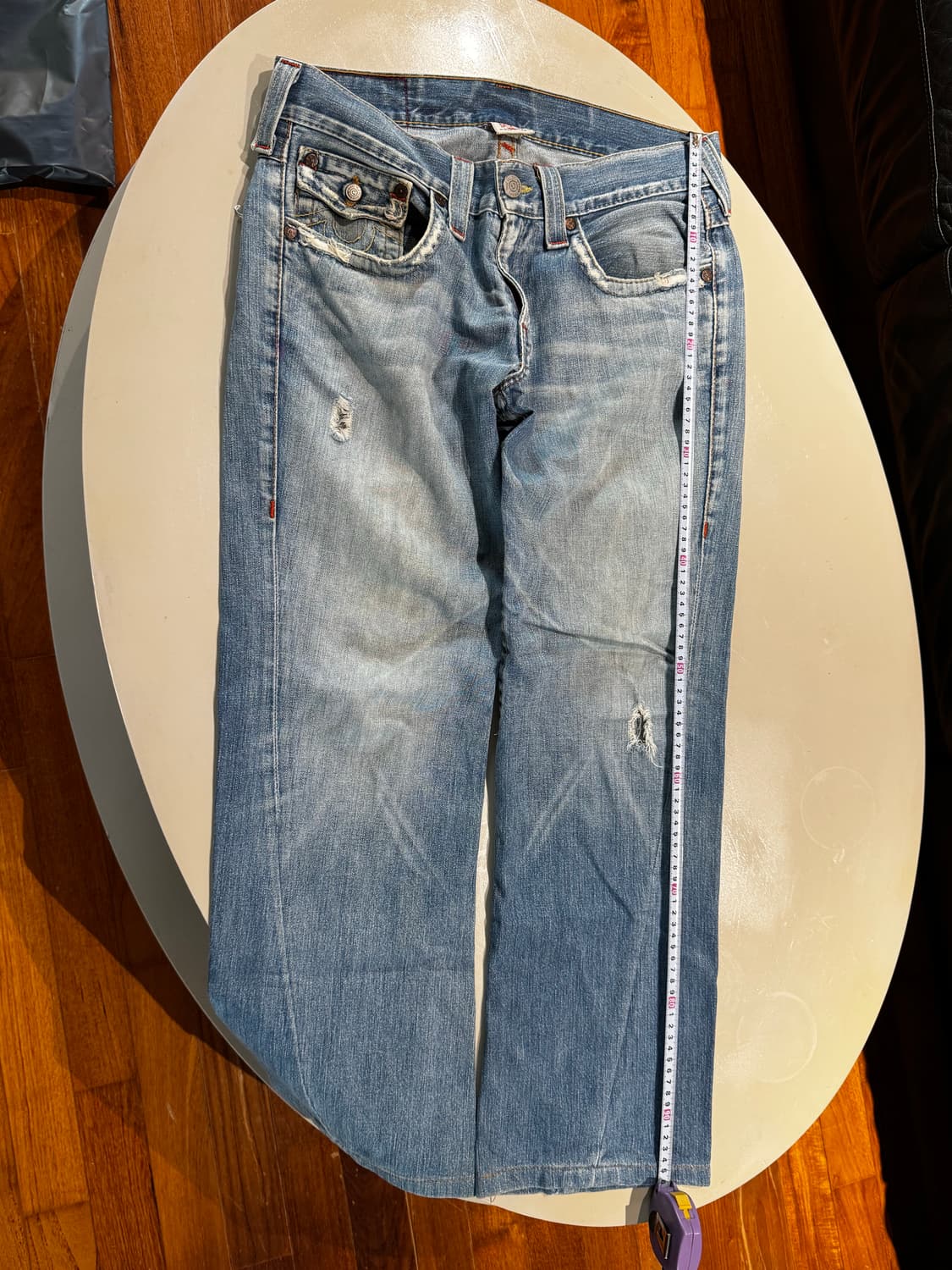 트루릴리젼 조이 투어 데미지 워싱 청바지 32 상품이미지6