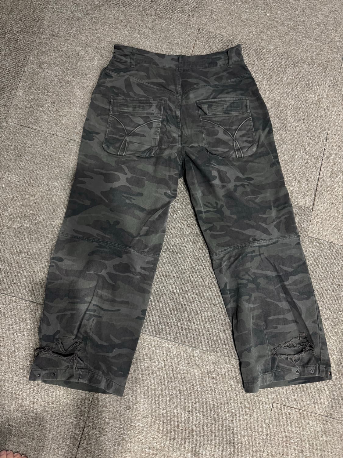 Etce 이티씨이 카모 더블니 팬츠 M 상품이미지2