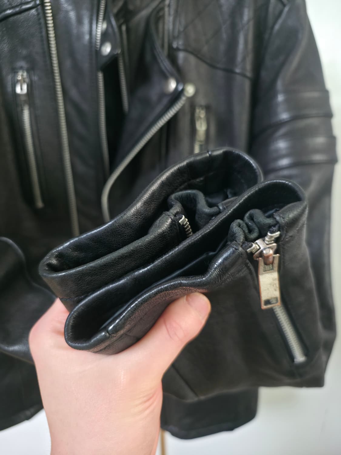 [L/100] 게스 남성 양가죽 라이더 자켓 상품이미지6