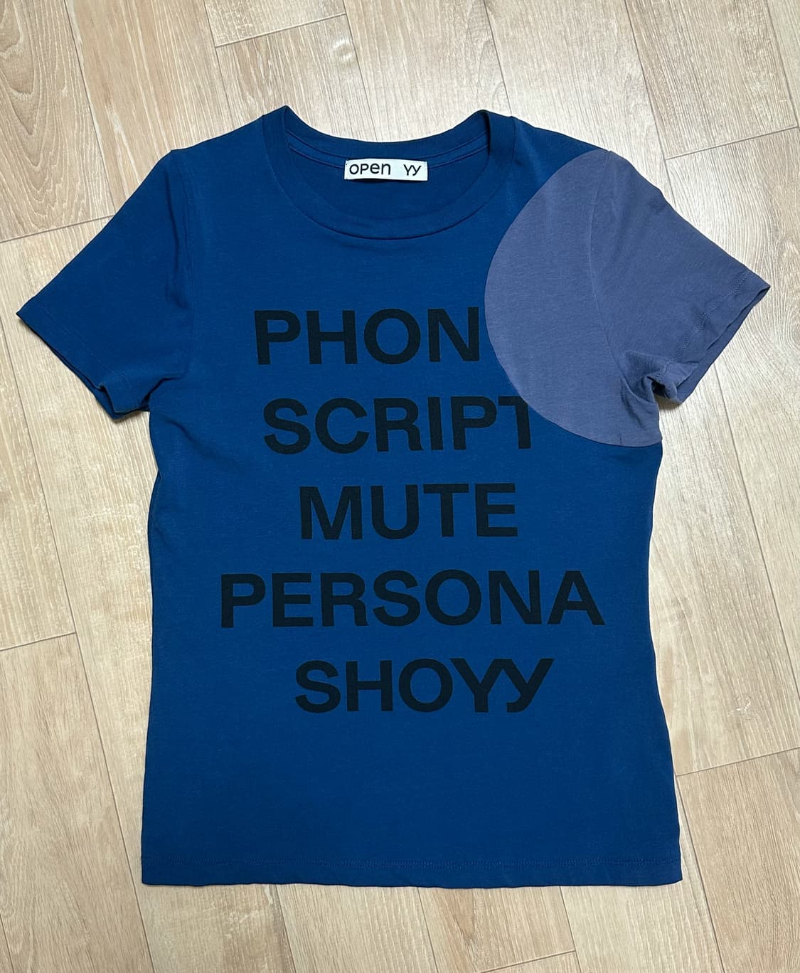 오픈yy YY DOT TYPO TEE, BLUE (S) 상품이미지2