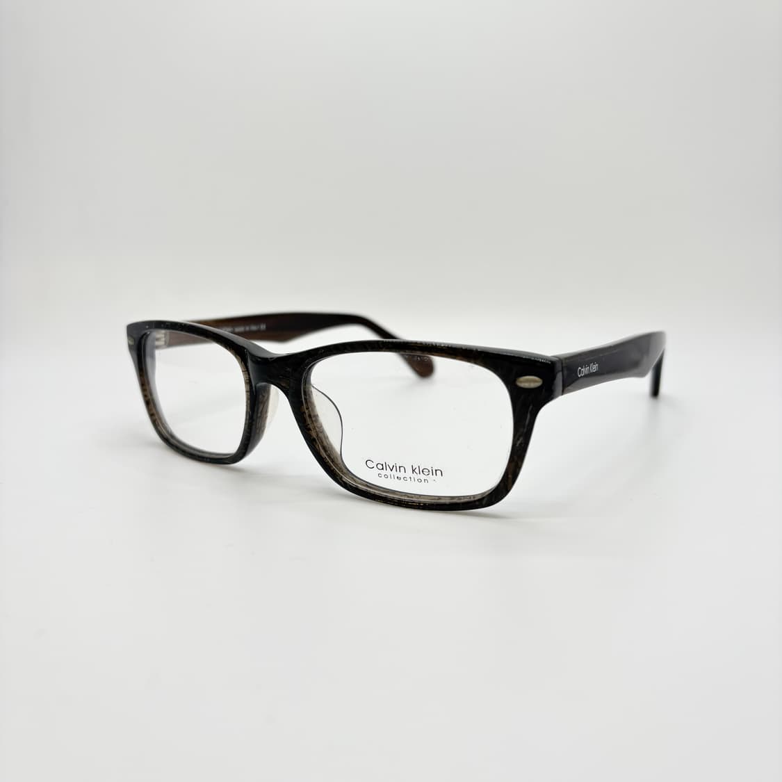 CK 캘빈클라인 다크브라운 사각 빈티지 뿔테ㅐ 상품이미지1