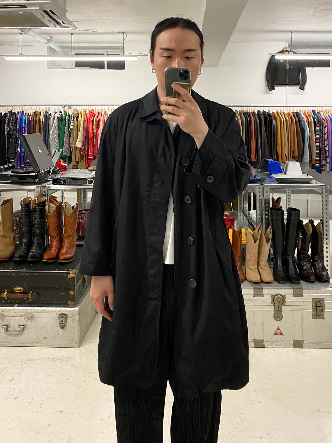 90s SHIPS balmacaan coat 90년대 쉽스 이태리제 코트 상품이미지10