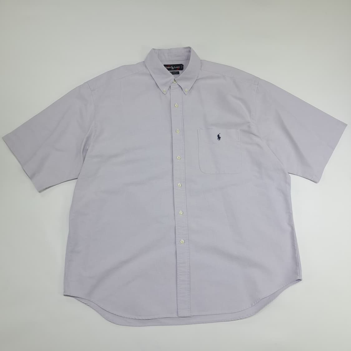 Co478 XL 폴로 랄프로렌 빅셔츠 라벤더 반팔 셔츠 남방 상품이미지1