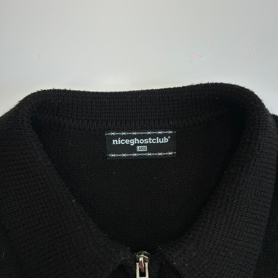 niceghostclub 나이스고스트클럽 댄싱 스켈렌톤 니트 집업  상품이미지5