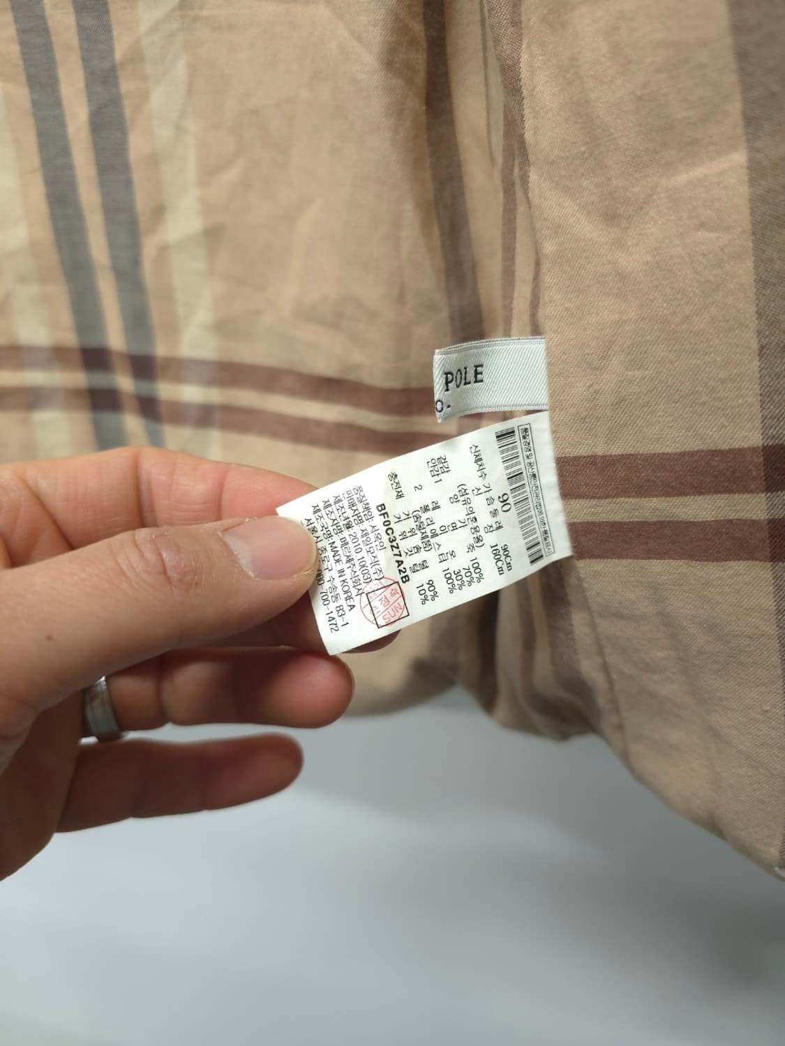 빈폴 빈티지 여성 양가죽 패딩 베스트(90사이즈) 상품이미지10