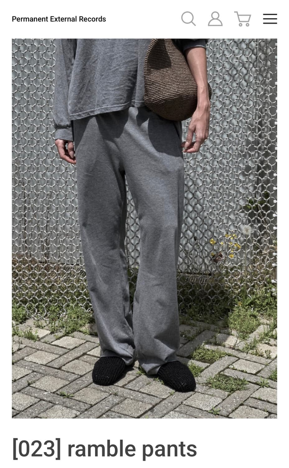 머듈 램블 팬츠 그레이 2  상품이미지1