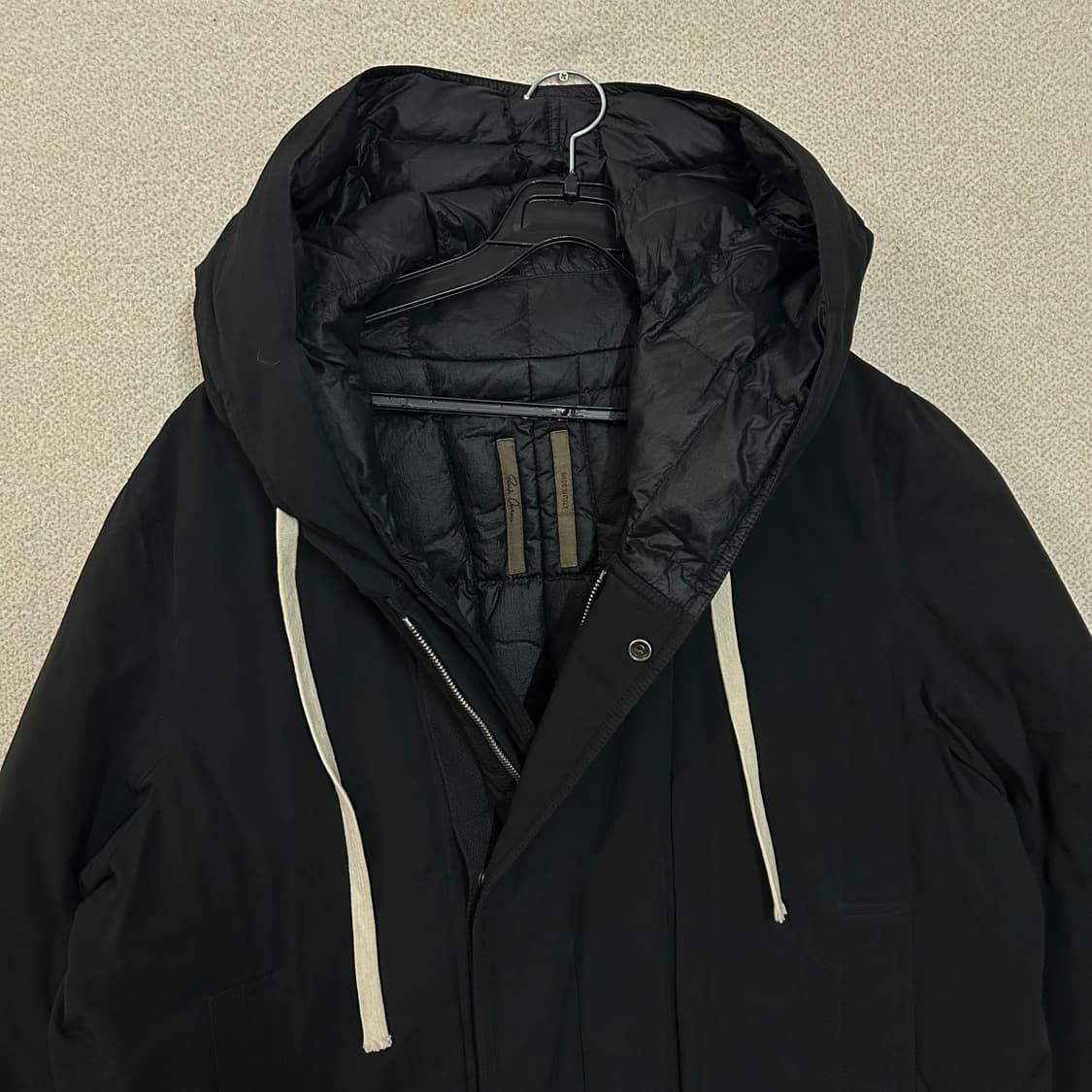  (M) 릭오웬스 다크쉐도우 블랙 봄버 롱 패딩 상품이미지2