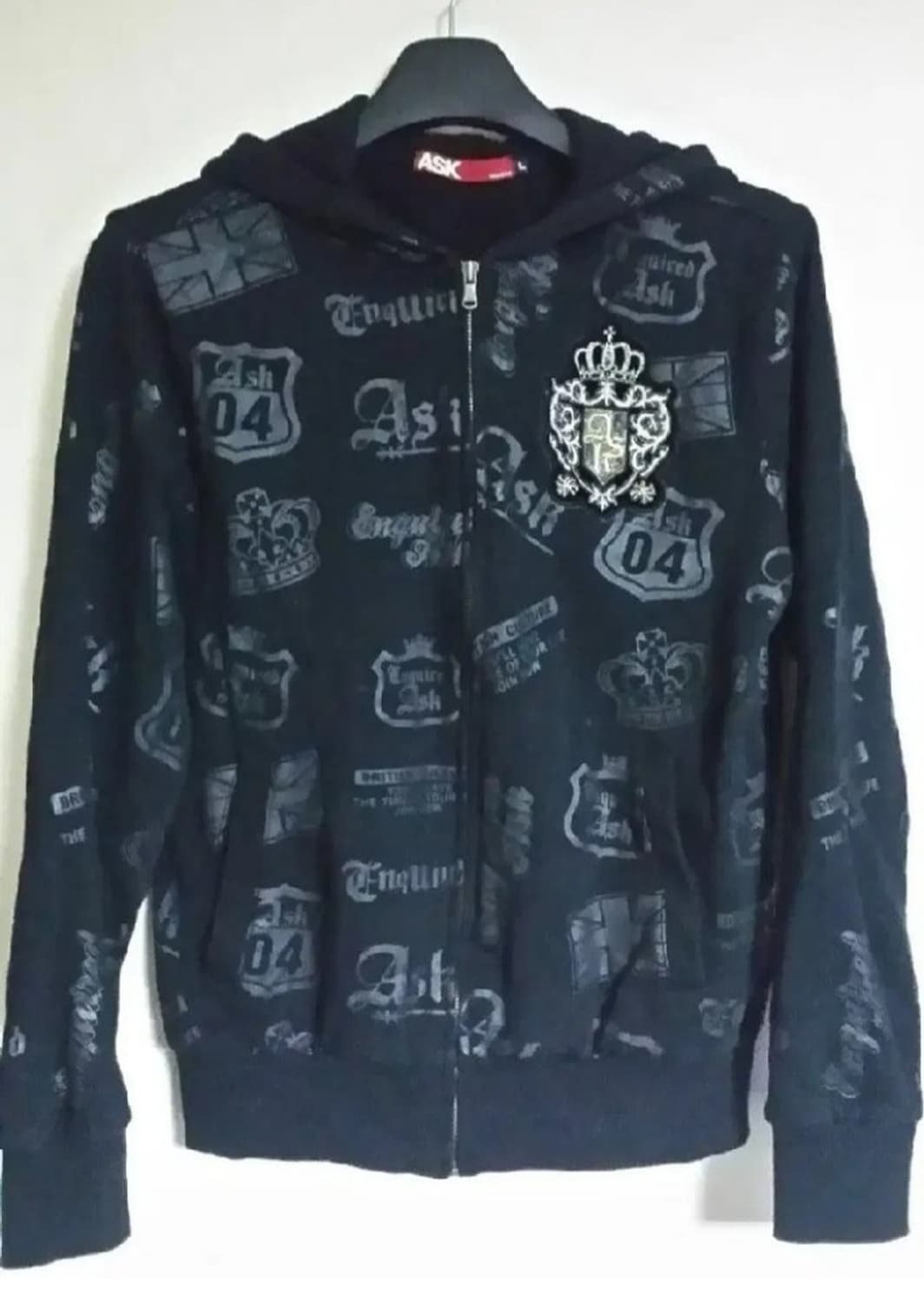 ASK ENQUIRED 남녀공용 기모 후드집업 L 100 상품이미지1