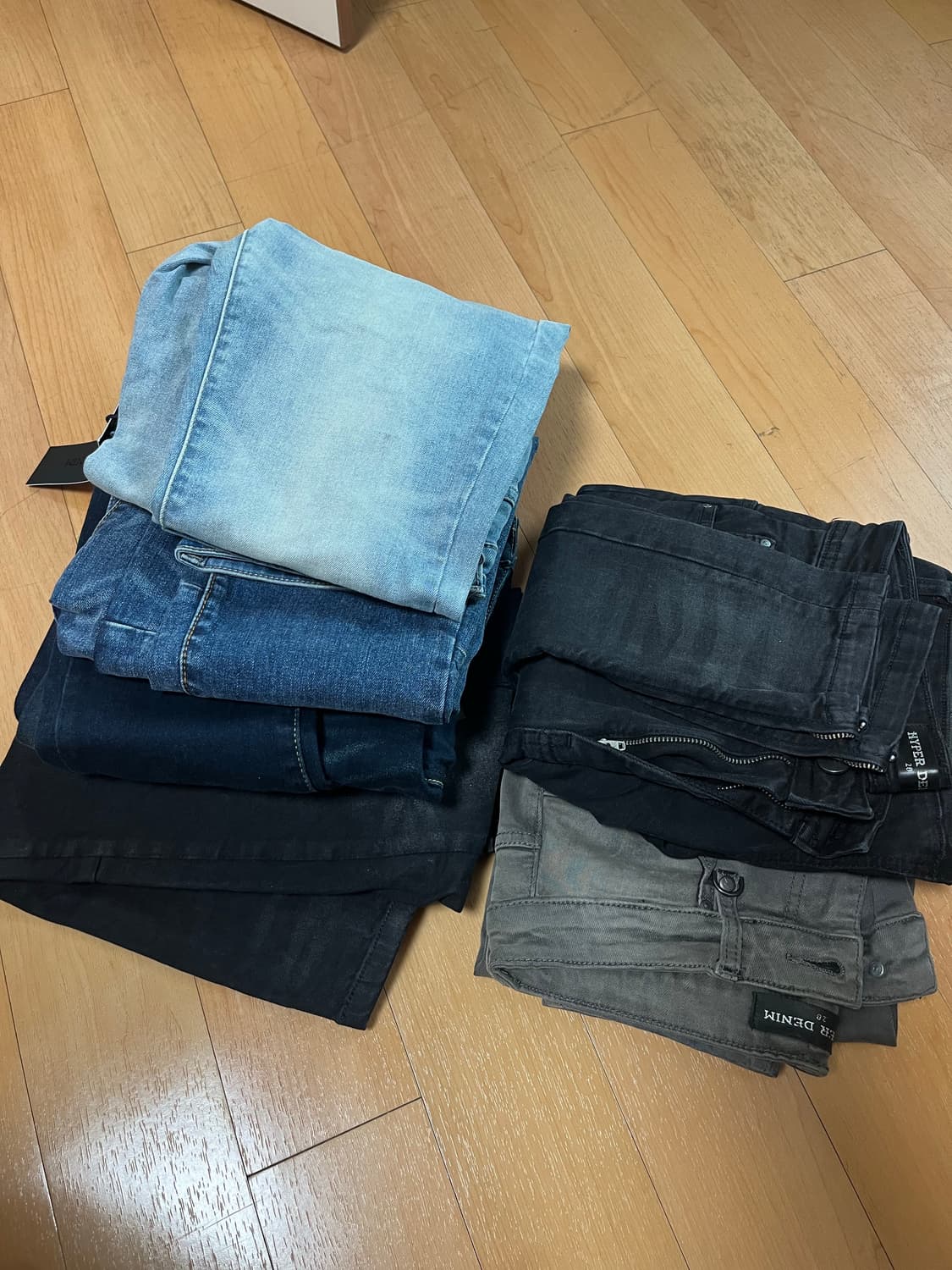 하이퍼데님 스키니 바지 상품이미지1