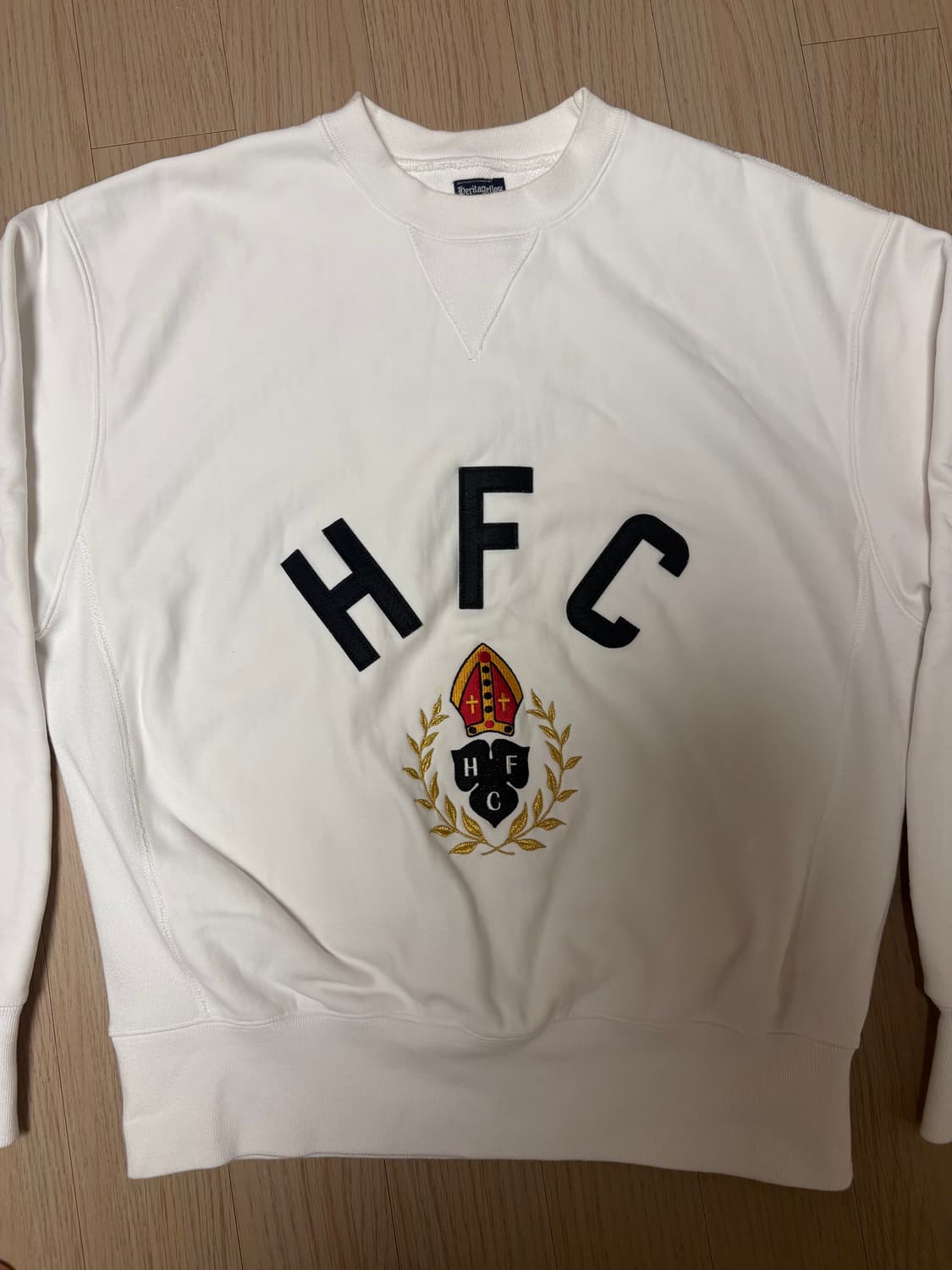 헤리티지플로스 맨투맨 화이트 m 상품이미지2