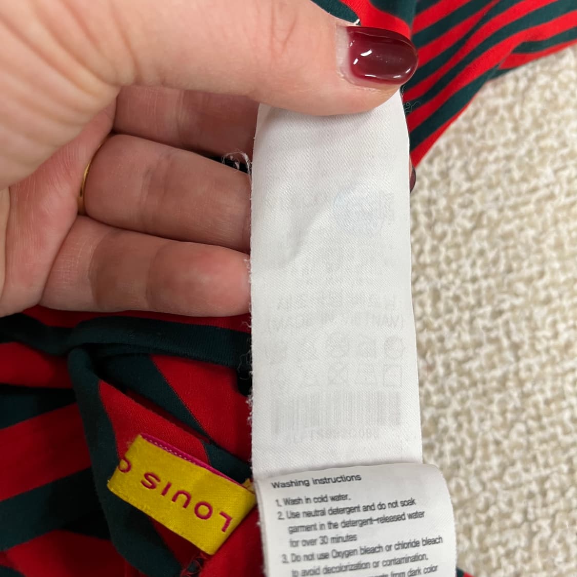 [95] 루이까스텔 골프 여성 스트라이프 터틀넥 긴팔 티셔츠 0107M1 상품이미지4