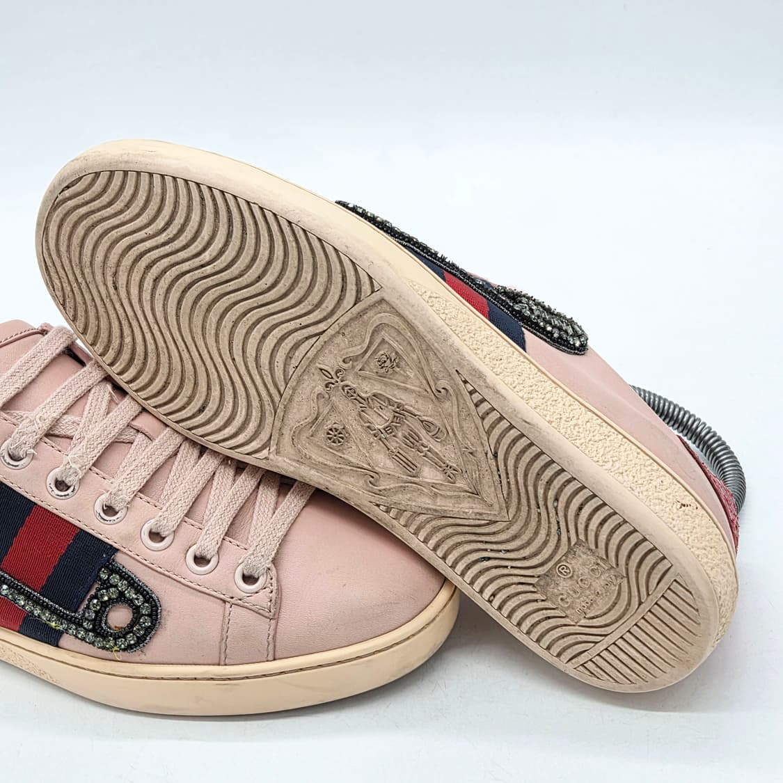 구찌 우먼스 에이스 스니커즈 크리스탈 핑크 (34) 상품이미지3