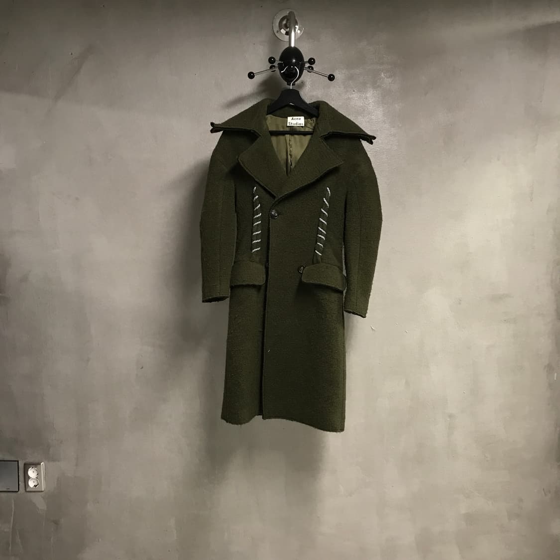아크네스튜디오 롱 코트 카키 - 상품이미지1