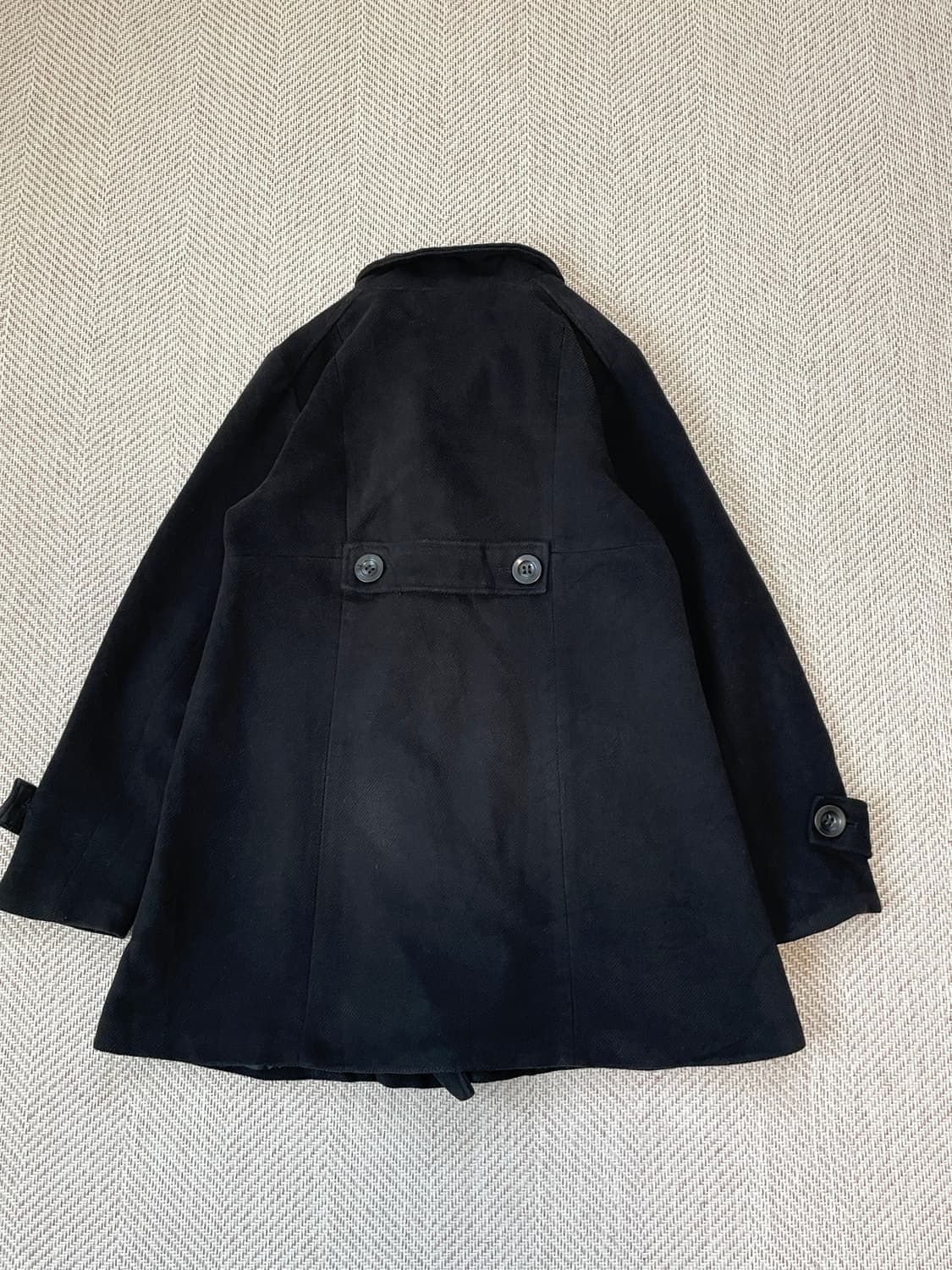 빈티지 더블 버튼 하이넥 피코트  J03669 상품이미지8