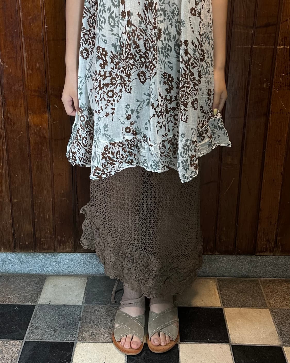 net layered skirt 상품이미지6