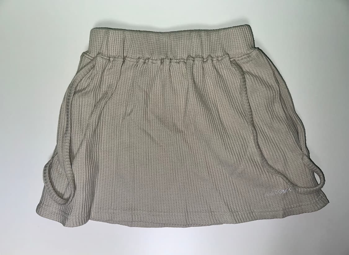 지초이컴포트 24-001 와플 집후디 스커트세트 상품이미지3