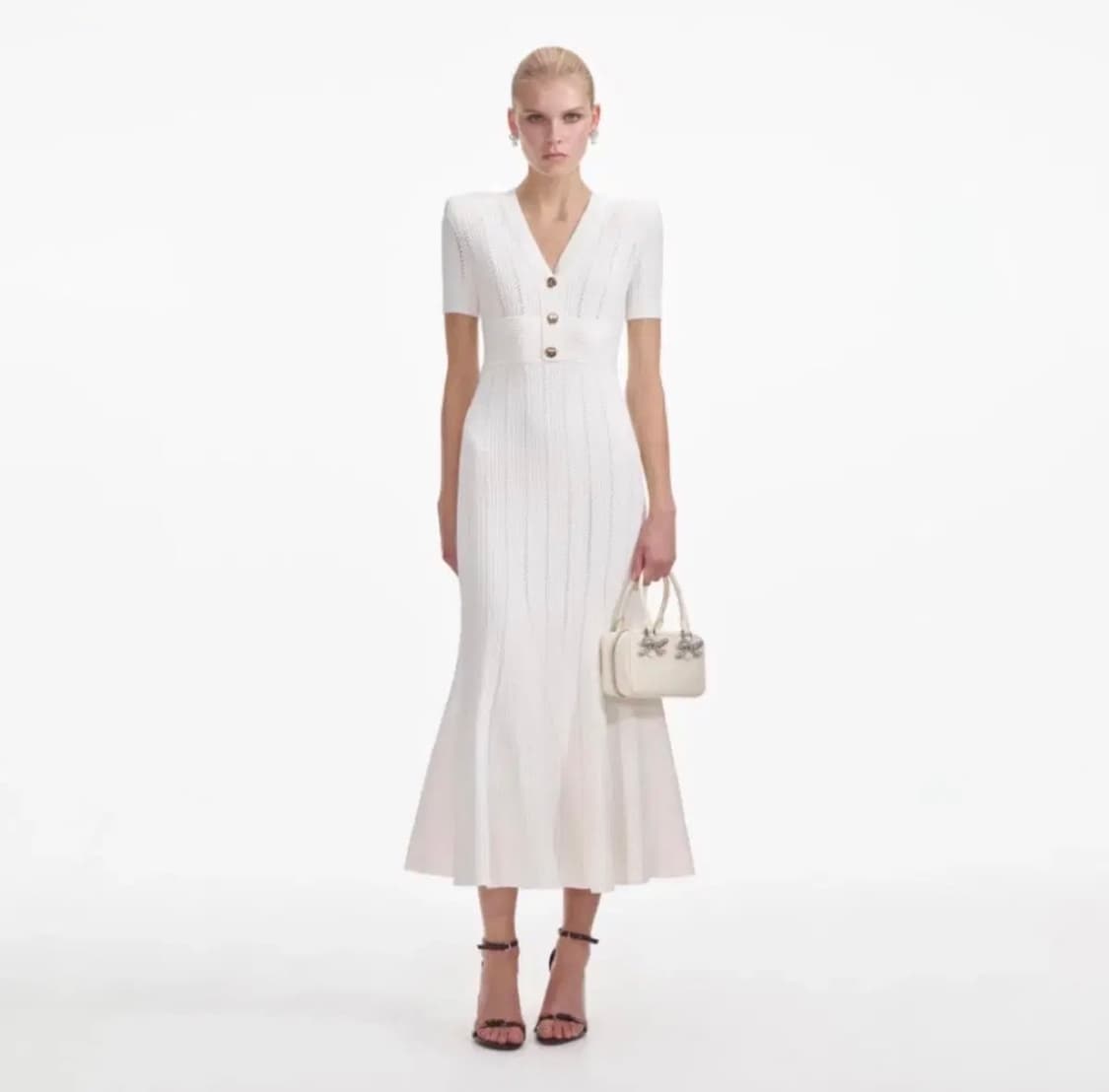 셀프포트레이트 보우 레더 토트백 상품이미지3