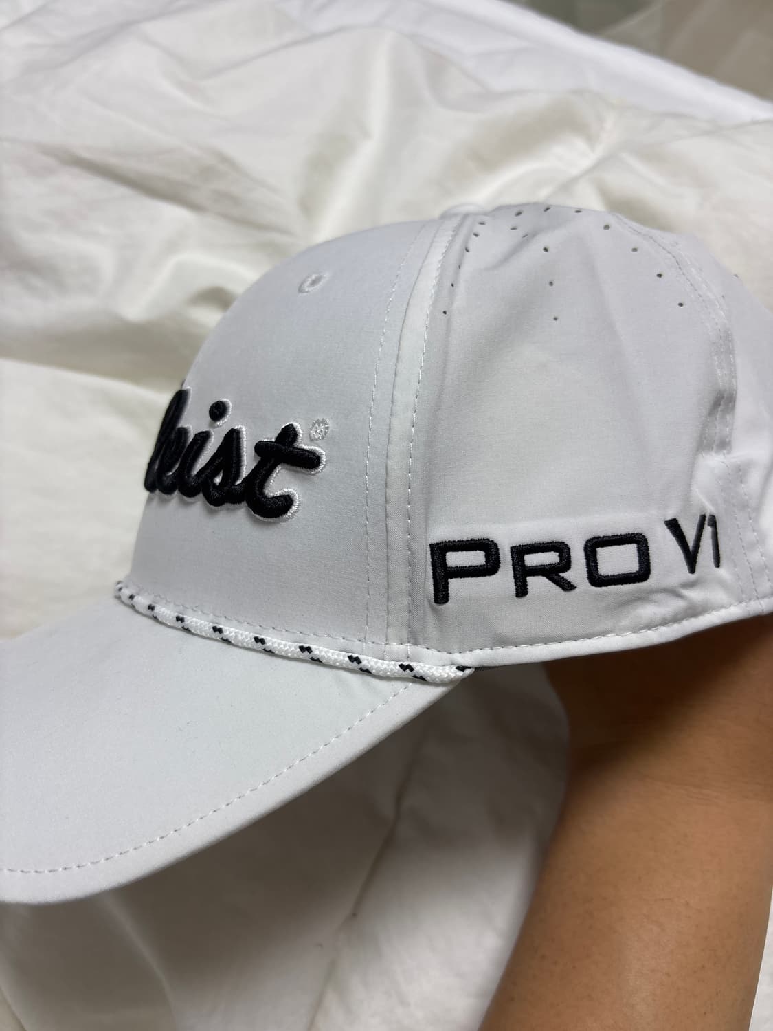 타이틀리스트 화이트 캡 모자 (새상품) 상품이미지2