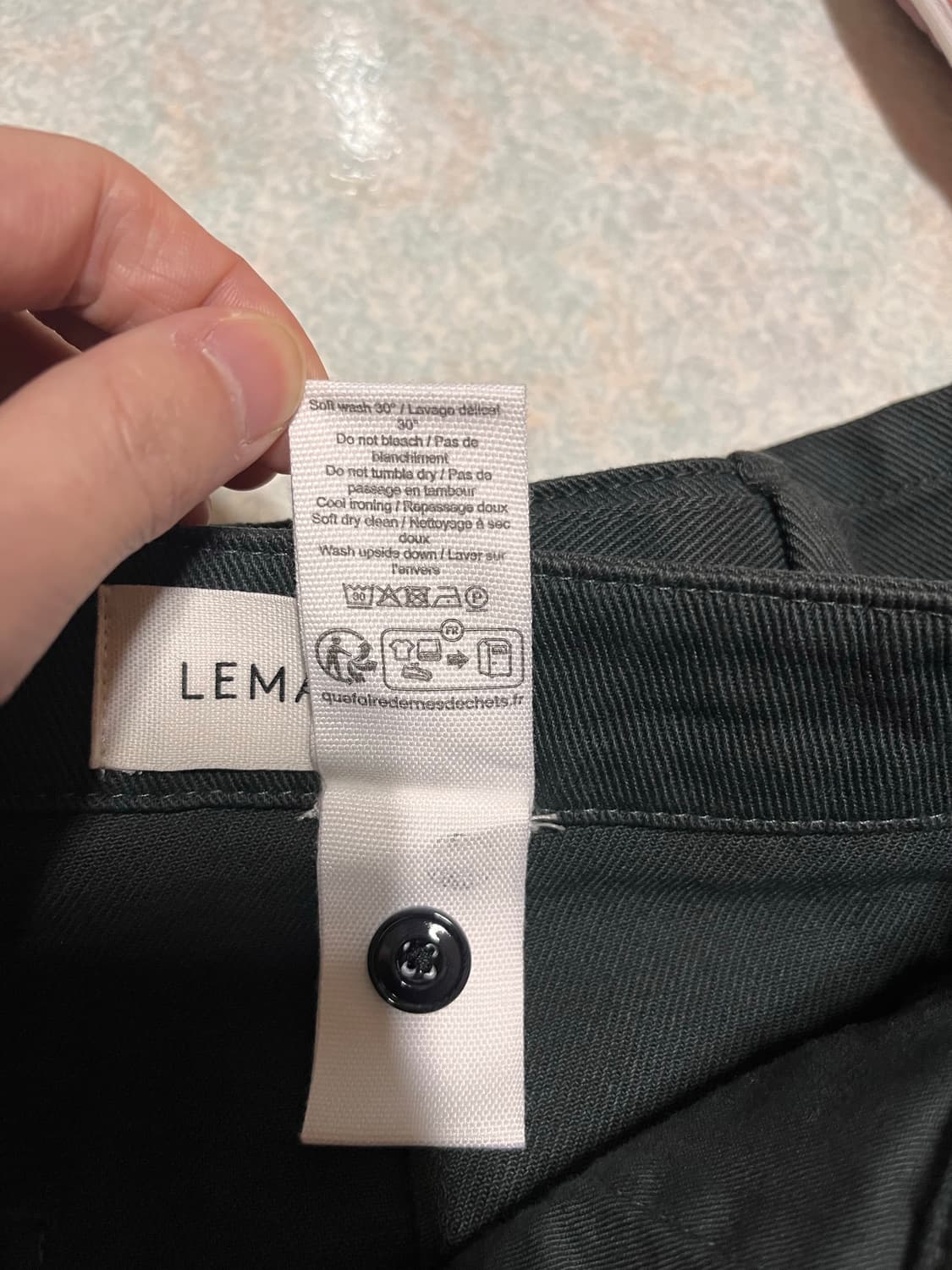 르메르 트위스티드 벨티드팬츠 카본블루 S사이즈 상품이미지9