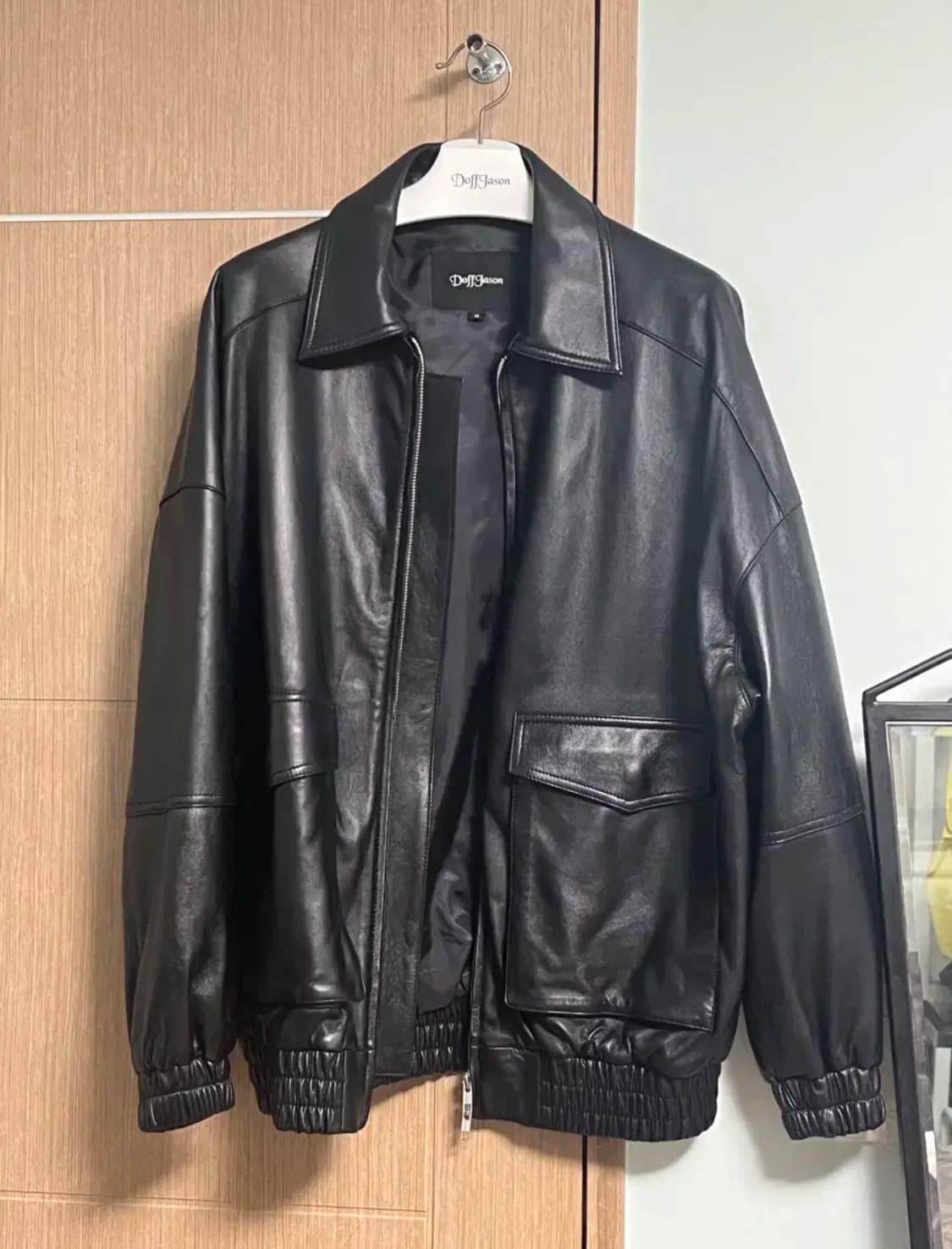 도프제이슨 오버핏 램스킨 봄버 점퍼 M 상품이미지1