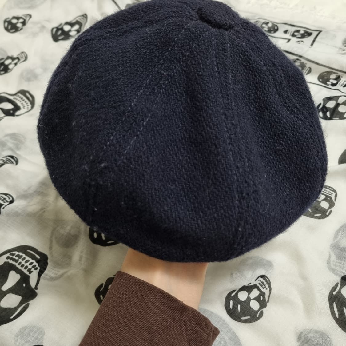 CA4LA x FIVE BROTHER 뉴스보이 캡 네이비 상품이미지3