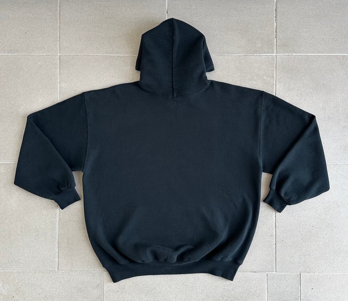 90s 빈티지 러셀 후드 블랙 XXL USA 상품이미지2